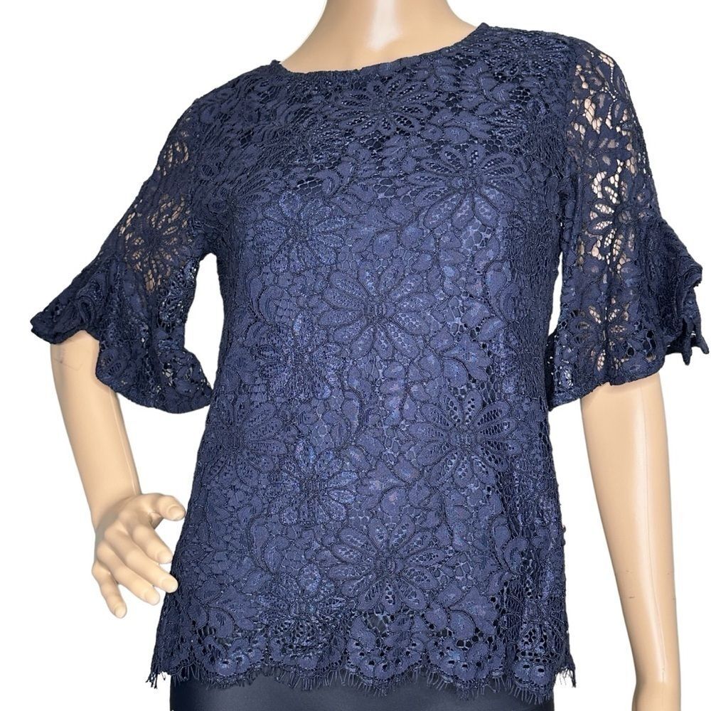 Nanette Lepore lace bell sleeve top, NWT, XS